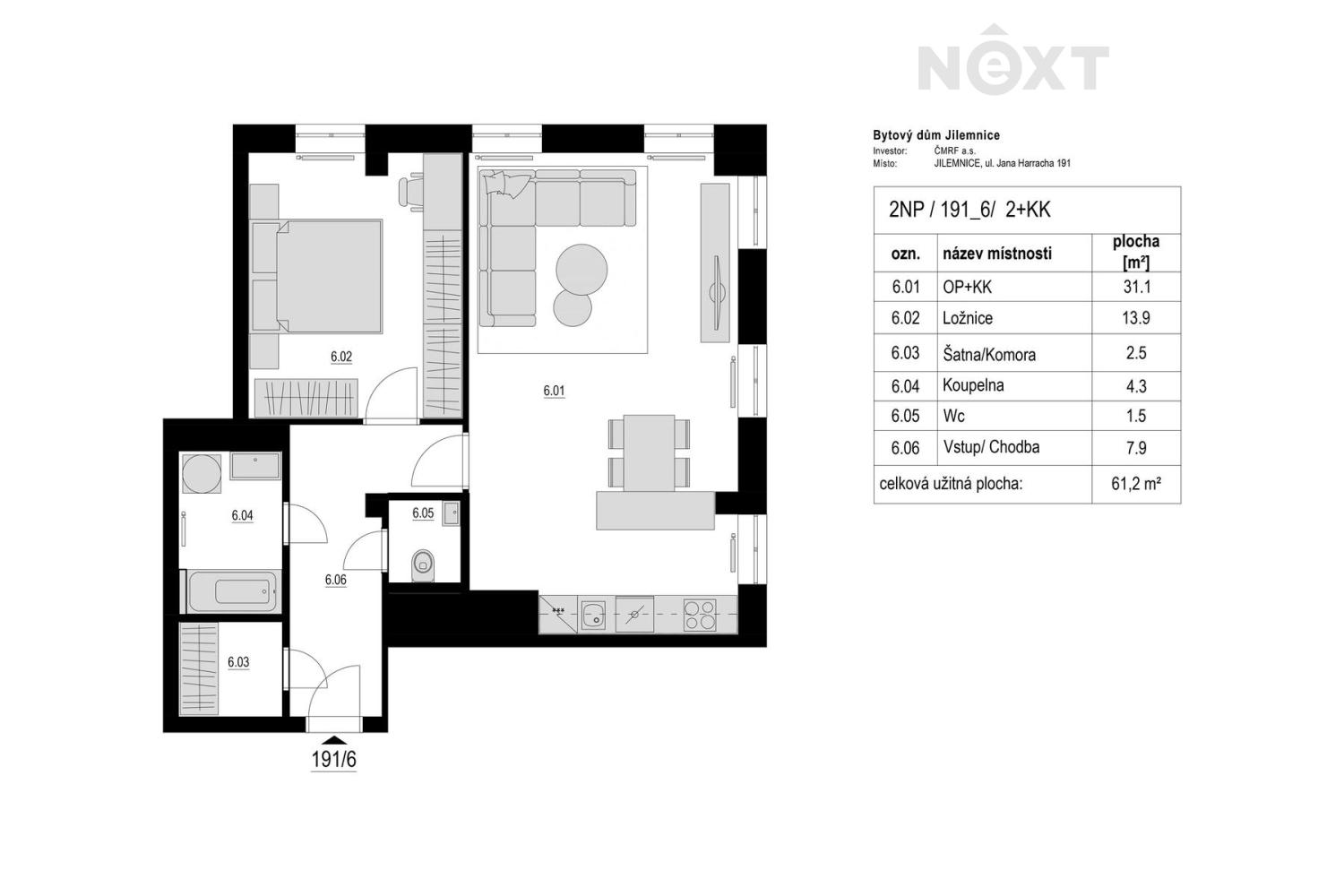 Prodej byt 2+kk, 65㎡