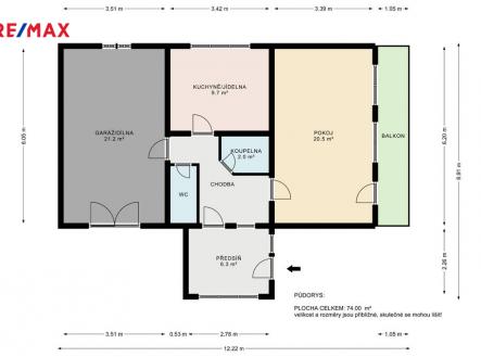 pudorys.jpg | Prodej - dům/vila, 74 m²