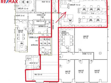 pudorys-1.png | Pronájem - kanceláře, 72 m²