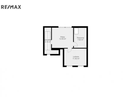 Půdorys podkroví | Prodej - dům/vila, 78 m²