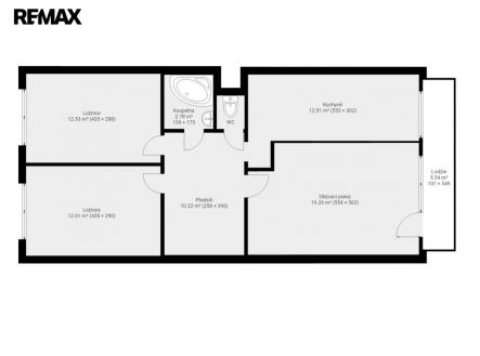 slunna-290-neokotovany.jpg | Pronájem bytu, 3+1, 73 m²