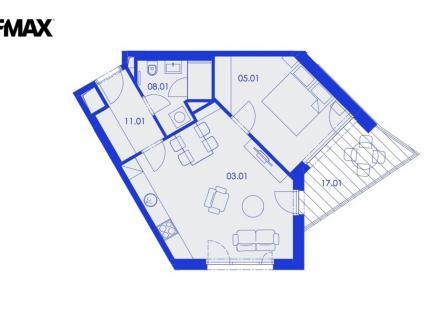 pudorys-2-kk-bara-hagibor.jpeg | Pronájem bytu, 2+kk, 63 m²