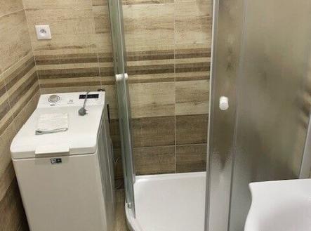sprcha vč. automat. pračky v koupelně | Pronájem bytu, 2+kk, 50 m²