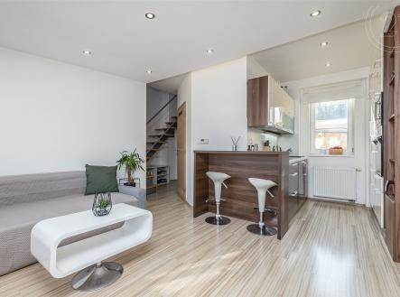 Obývací pokoj jiho-východ | Prodej bytu, 2+kk, 56 m²