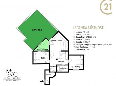 . | Prodej bytu, 3+kk, 94 m²
