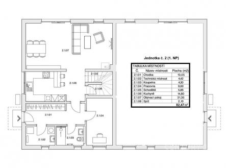 Půdorys_1NP | Prodej - dům/vila, 157 m²