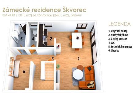 . | Prodej bytu, 4+kk, 132 m²