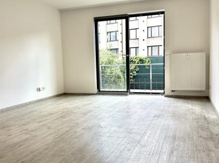 obývací pokoj se vstupem na terasu | Pronájem bytu, 2+kk, 52 m²