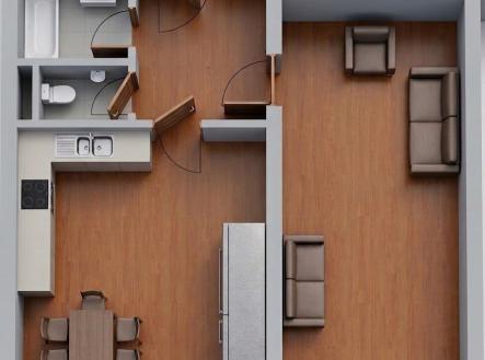 . | Pronájem bytu, 1+1, 67 m²