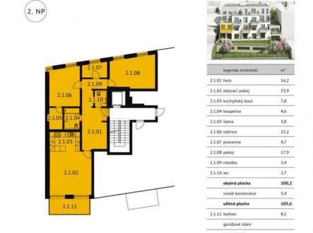 Prodej bytu, 3+kk, 128 m² obrázek