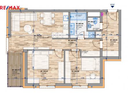 Pronájem bytu, 3+kk, 72 m²