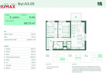 byt-a3-05.jpg | Prodej bytu, 3+kk, 78 m²