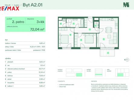 byt-a2-01.jpg | Prodej bytu, 3+kk, 82 m²