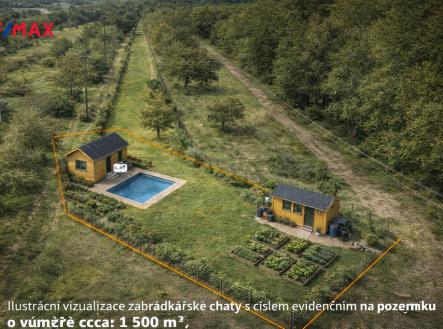zelkov-foto-vizulaizace-stara-chata.png | Prodej - pozemek, zahrada, 1 500 m²