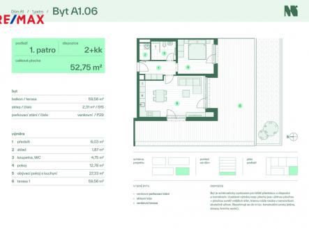 byt-a1-06.jpg | Prodej bytu, 2+kk, 117 m²