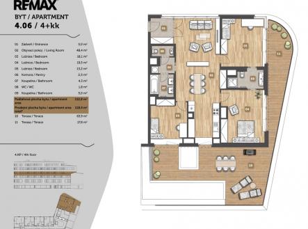 pudorys.jpg | Prodej bytu, 4+kk, 118 m²