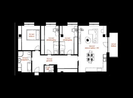 byt-002-c-5-pudorys.jpg | Prodej bytu, 4+kk, 122 m²