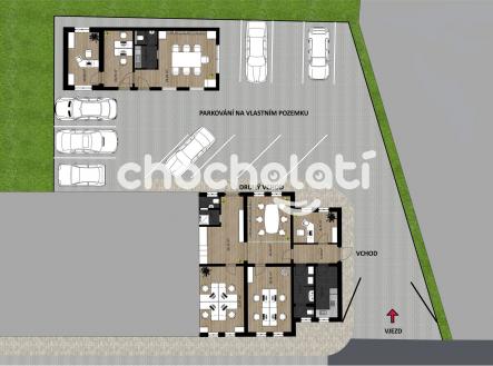 Nebytové prostory- Situace | Pronájem - kanceláře, 157 m²