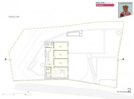 pudorys 2.NP | Prodej - pozemek pro bydlení, 1 203 m²