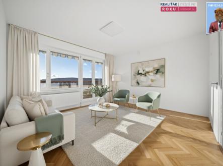 01 obývací pokoj - vybaven | Prodej bytu, 3+1, 92 m²
