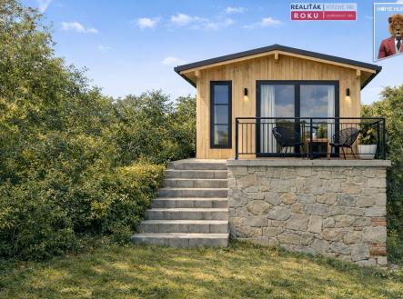 01.1 chata vizualizace | Prodej - chata/rekreační objekt, 54 m²