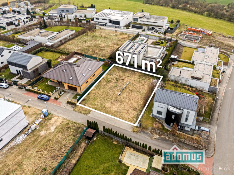 Prodej pozemku 671m2, Droždín – Olomouc