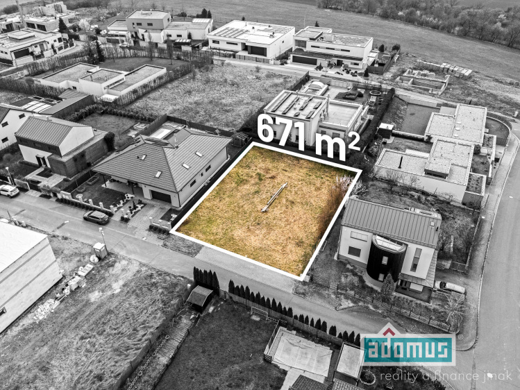 Prodej pozemku 671m2, Droždín – Olomouc