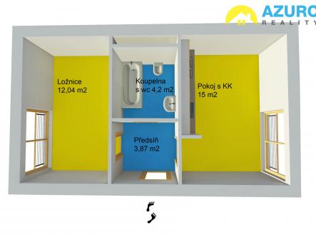 Pronájem bytu, 2+kk, 36 m²