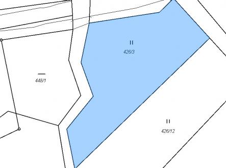 Katastrální snímek  pozemku | Prodej - pozemek pro bydlení, 1 999 m²