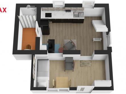 pudorys-spodek-title.jpg | Pronájem - chata/rekreační objekt, 41 m²