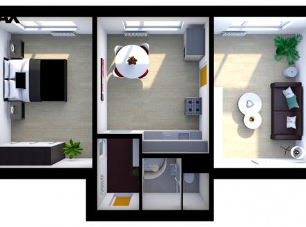 3d-v1.jpg | Pronájem bytu, 2+1, 54 m²
