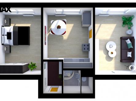 3d-v1.jpg | Pronájem bytu, 2+1, 54 m²