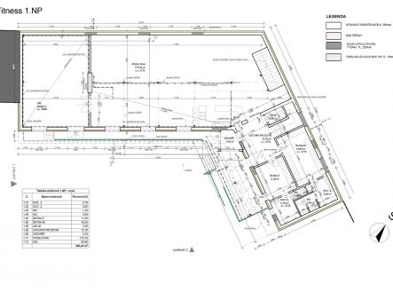 posilovna 1NP | Prodej - komerční objekt, sklad, 470 m²