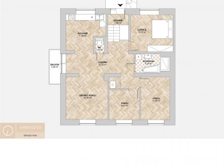 půdorys | Prodej bytu, 4+kk, 94 m²