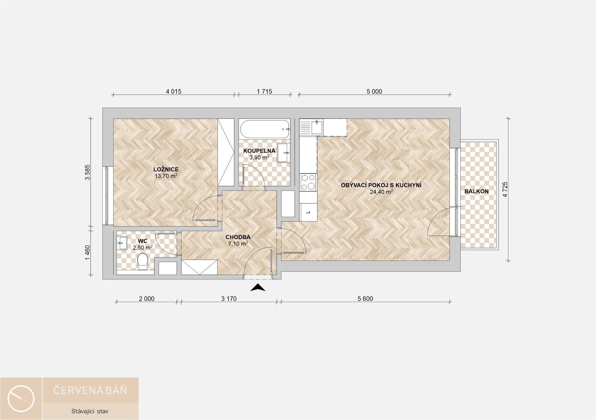 půdorys Červená Báň 3np