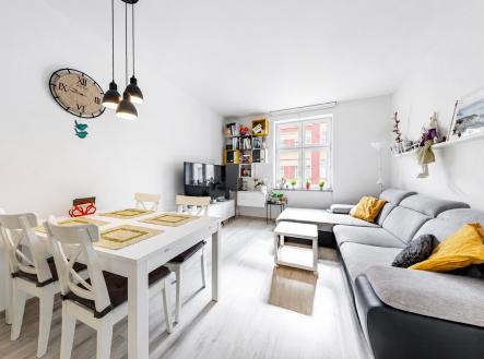 obývací pokoj 1 | Pronájem bytu, 2+kk, 50 m²