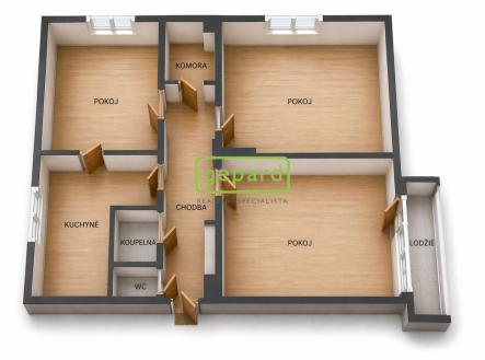 3dpudorys.png | Prodej bytu, 3+1, 81 m²