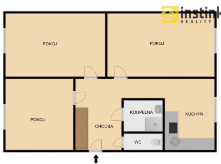 Prodej bytu, 3+1, 74 m² obrázek