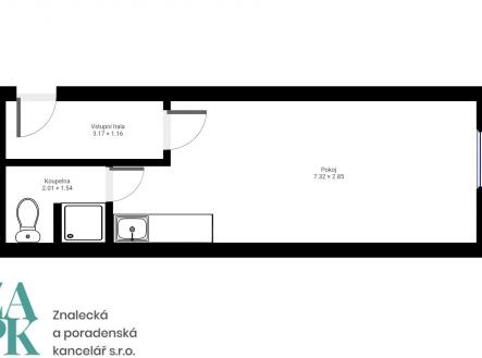 Pronájem bytu, 1+kk, 28 m²