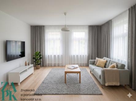 Vizualizace obývacího pokoje | Prodej - dům/vila, 176 m²