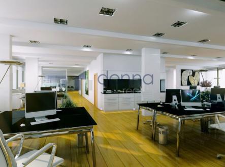 Pronájem - kanceláře, 454 m²