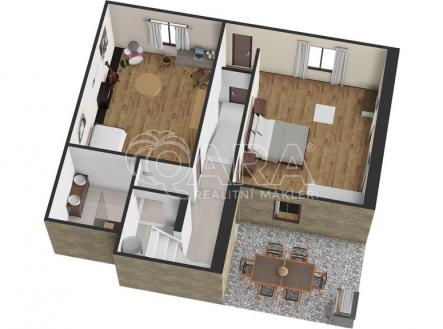 2 podlaží 3D vizualizace | Prodej - dům/vila, 175 m²