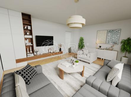 Vizualizace obývací pokoj | Prodej - dům/vila, 290 m²