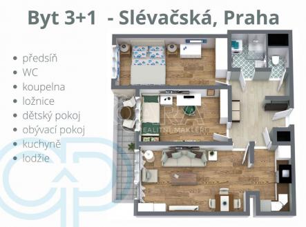 2.jpg | Prodej bytu, 3+kk, 60 m²