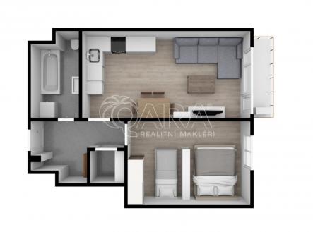 fotografie | Pronájem bytu, 2+kk, 60 m²