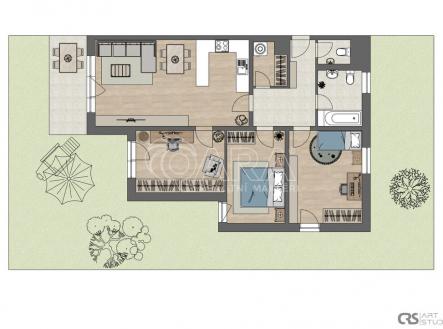 2d-layout-graficky.jpg | Prodej bytu, 4+kk, 96 m²