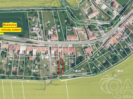 kojatky-zahrada-bucovice-3-minuty-autem-1.png | Prodej - pozemek, zahrada, 345 m²