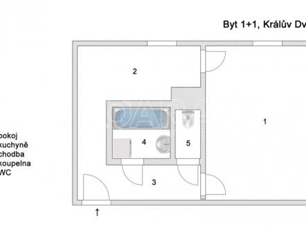 2024-09-byt-kraluv-dvur.png | Pronájem bytu, 1+1, 37 m²