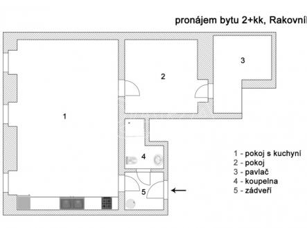 2023-02-byt-rakovnik-byt-b-2d-web.png | Pronájem bytu, 2+kk, 59 m²