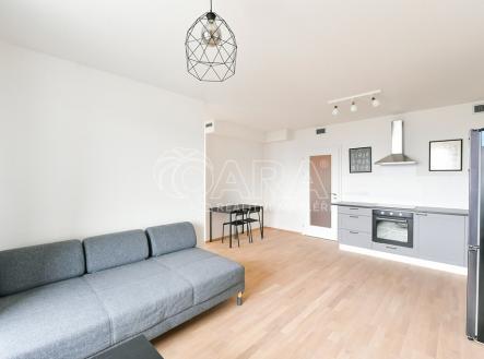 obývací pokoj s kk | Pronájem bytu, 2+kk, 46 m²